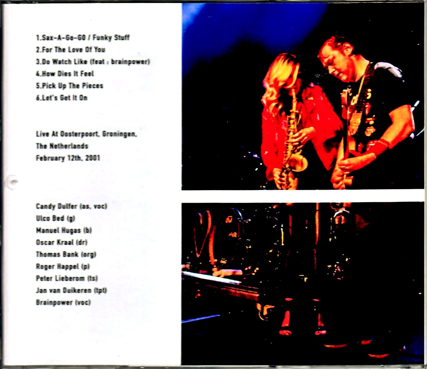 Candy Dulfer & Funky Stuff Candy Dulfer/Netherlands 2001