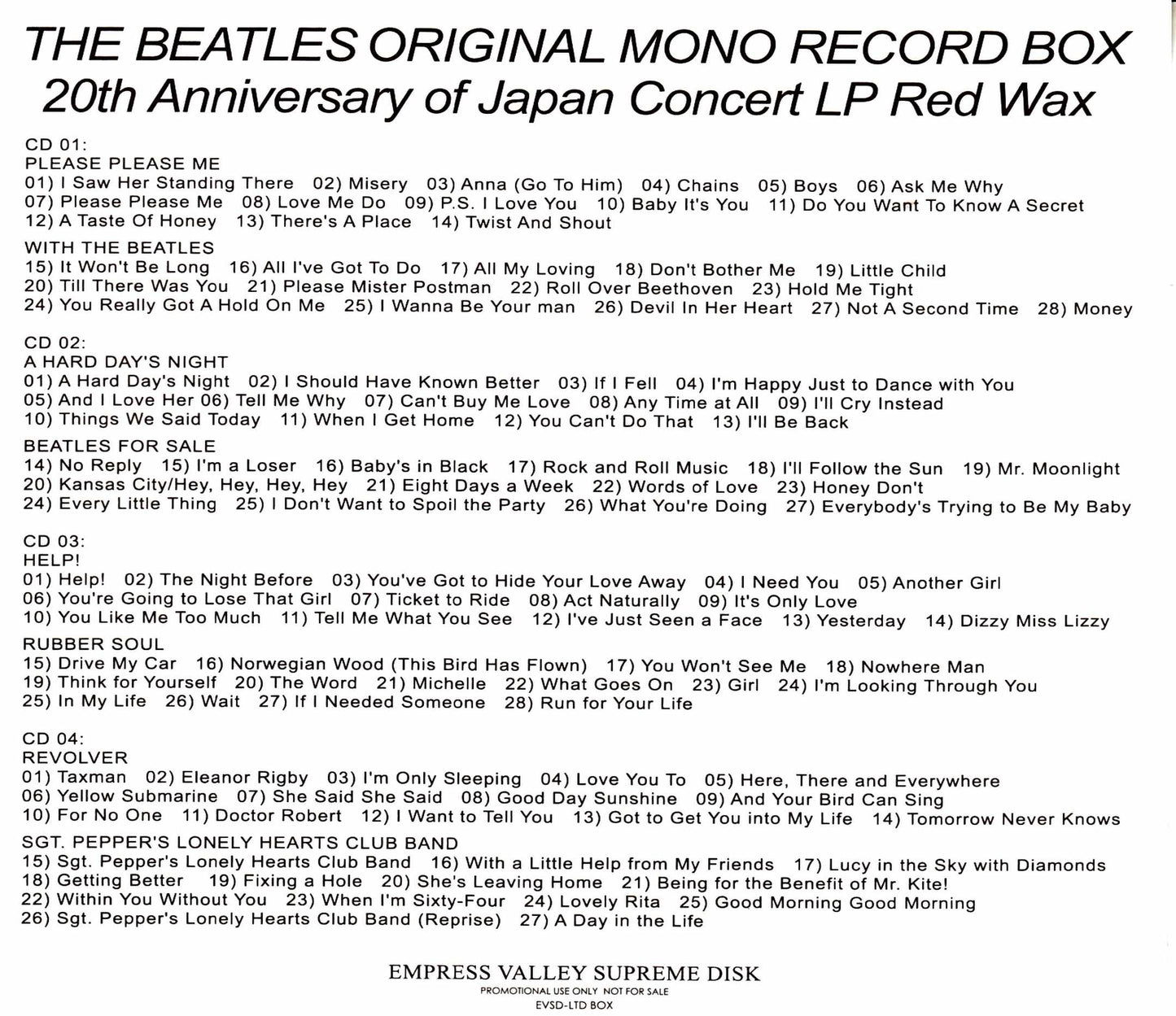 Beatles/Original Mono-Record Collection
