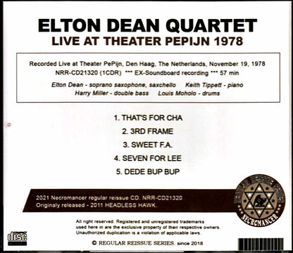 Elton Dean Quartet Elton Dean Keith Tippett/Netherlands 1979