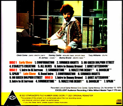 Chick Corea, Stanley Clarke and Tony Williams Chick Corea Stanley Clarke/CA, USA 1978 Mike Millard Master Tapes