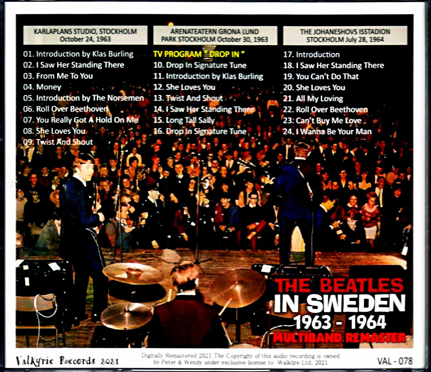 Beatles The Beatles/Sweden 1963-1964 Complete Collection Sweden 1963-1964 Multiband Remaster