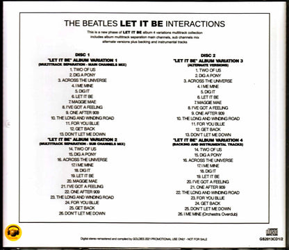 Beatles Let it Be Interactions 4Variations Multitrack Album Collection