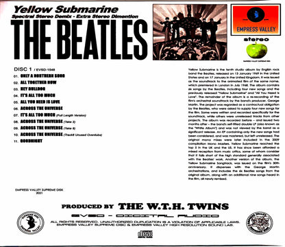 Beatles Yellow Submarine Spectral Stereo Demix Final Technical Specifications