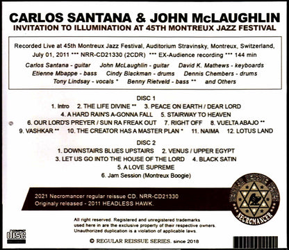Carlos Santana John McLaughlin Carlos Santana John McLaughlin/Switzerland 2011