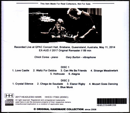 Chick Corea Gary Burton Chick Corea Gary Burton/Australia 2014 Complete