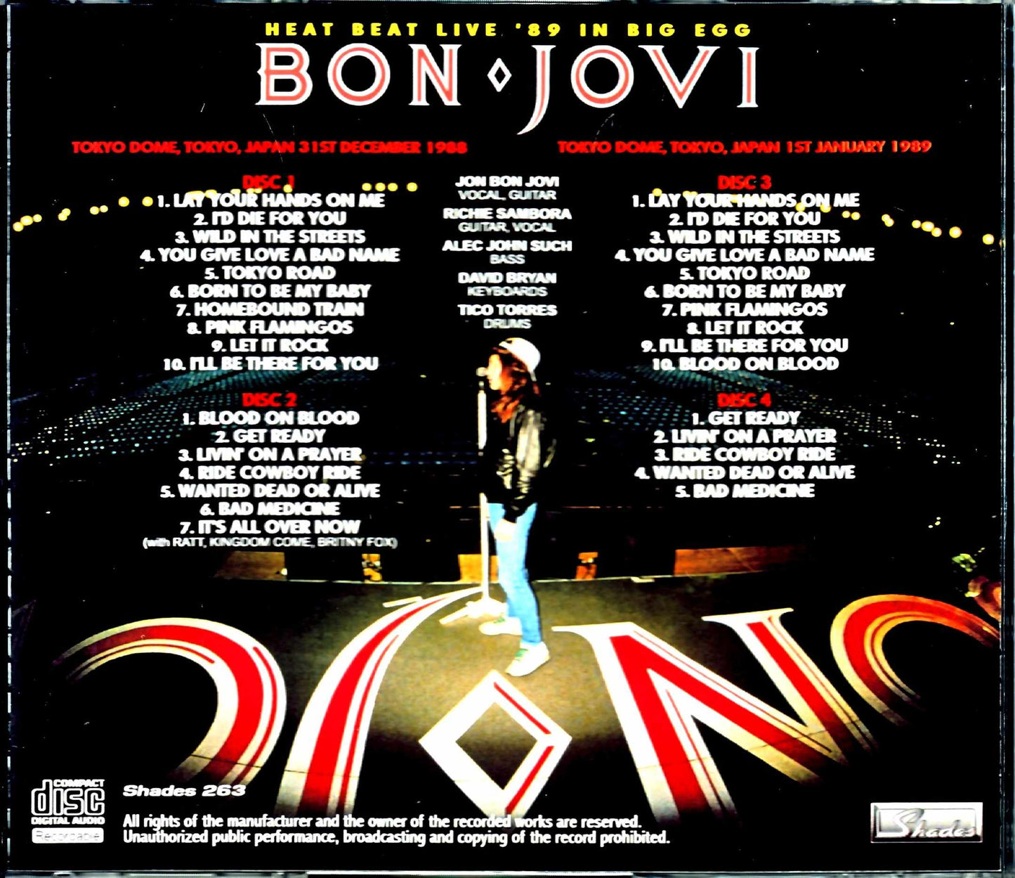 Bon Jovi/Tokyo,Japan 1988 & 1989 2Days Complete