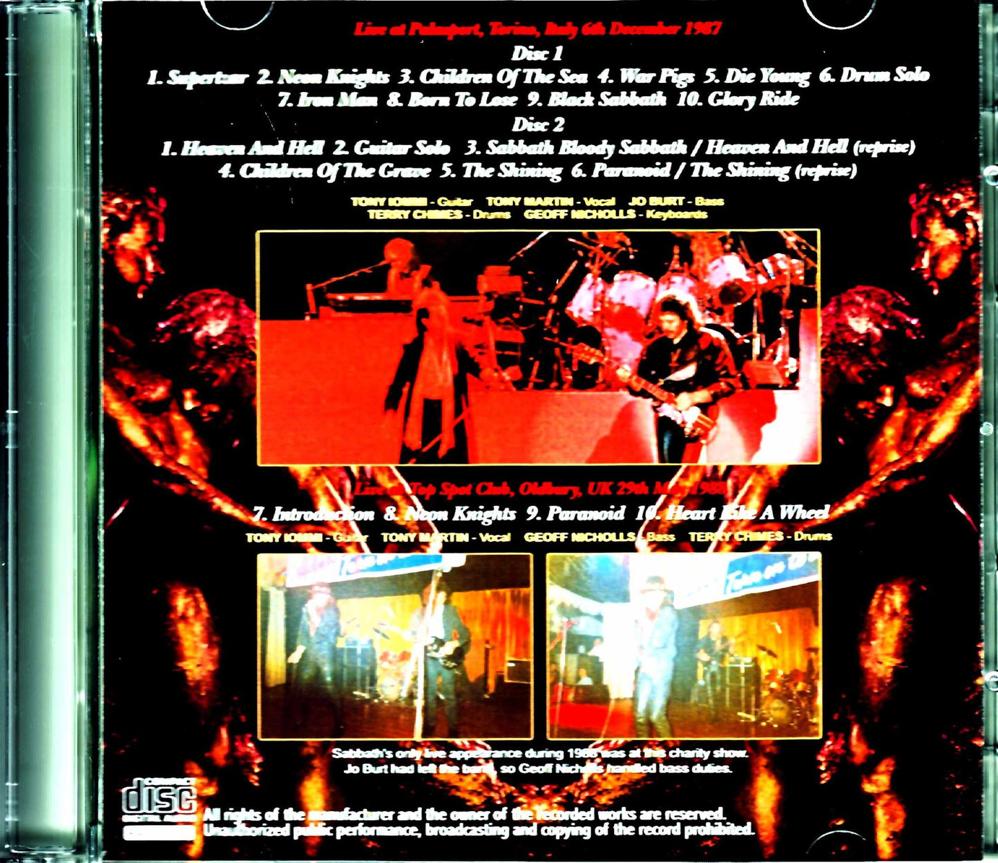 Black Sabbath/Italy 1987 & more