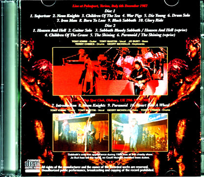 Black Sabbath/Italy 1987 & more