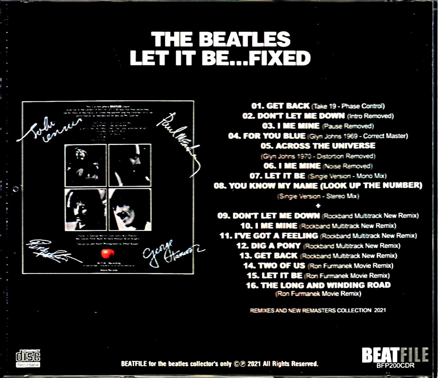 Beatles/Let it be ...Fixed Remixes and New Remasters Collection 2021