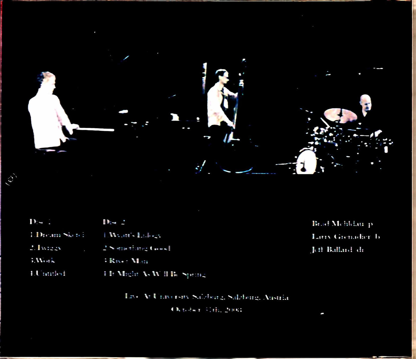 Brad Mehldau Trio Brad Mehldau/Austria 2008