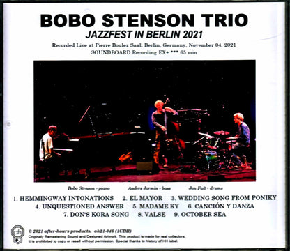 Bobo Stenson Trio Bobo Stenson/Germany 2021
