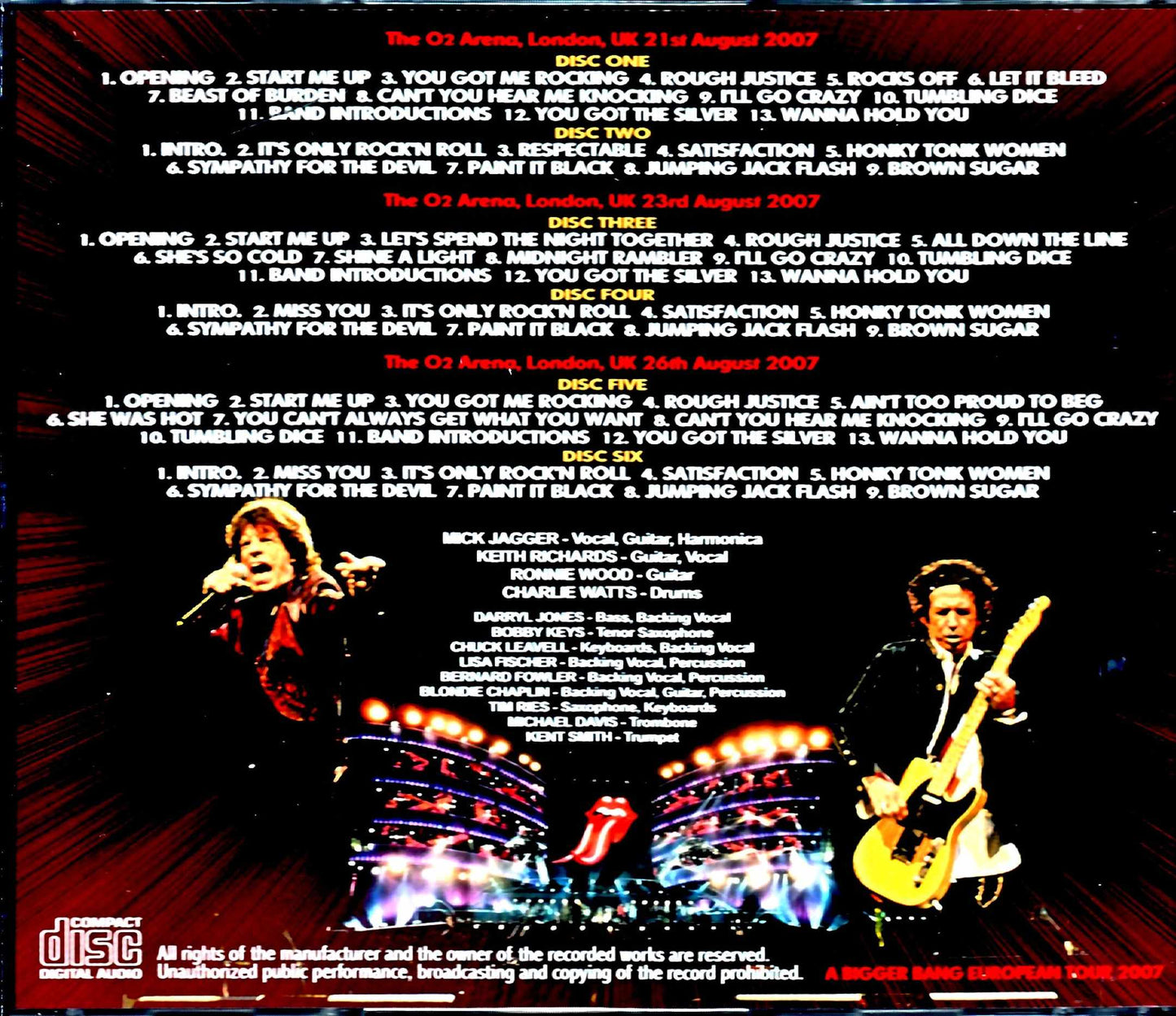 Rolling Stones/London,UK 2007 3Days Upgrade