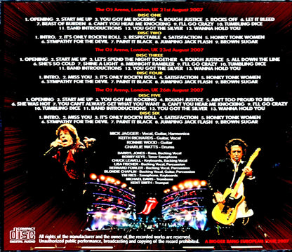 Rolling Stones/London,UK 2007 3Days Upgrade