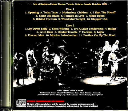 Eric Clapton/Canada 1985 Upgrade