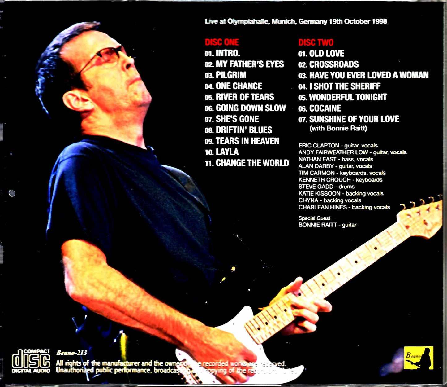 Eric Clapton/Germany 1998 DAT Master Complete