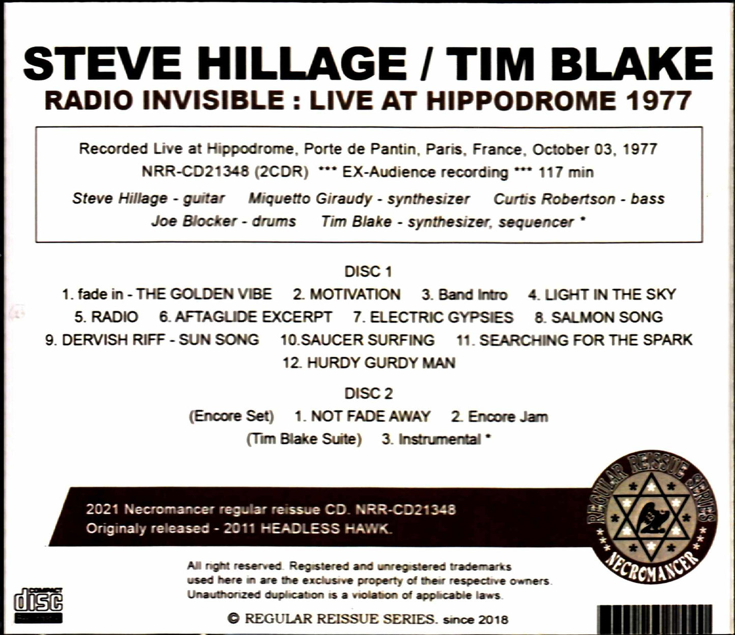 Steve Hillage/France 1977