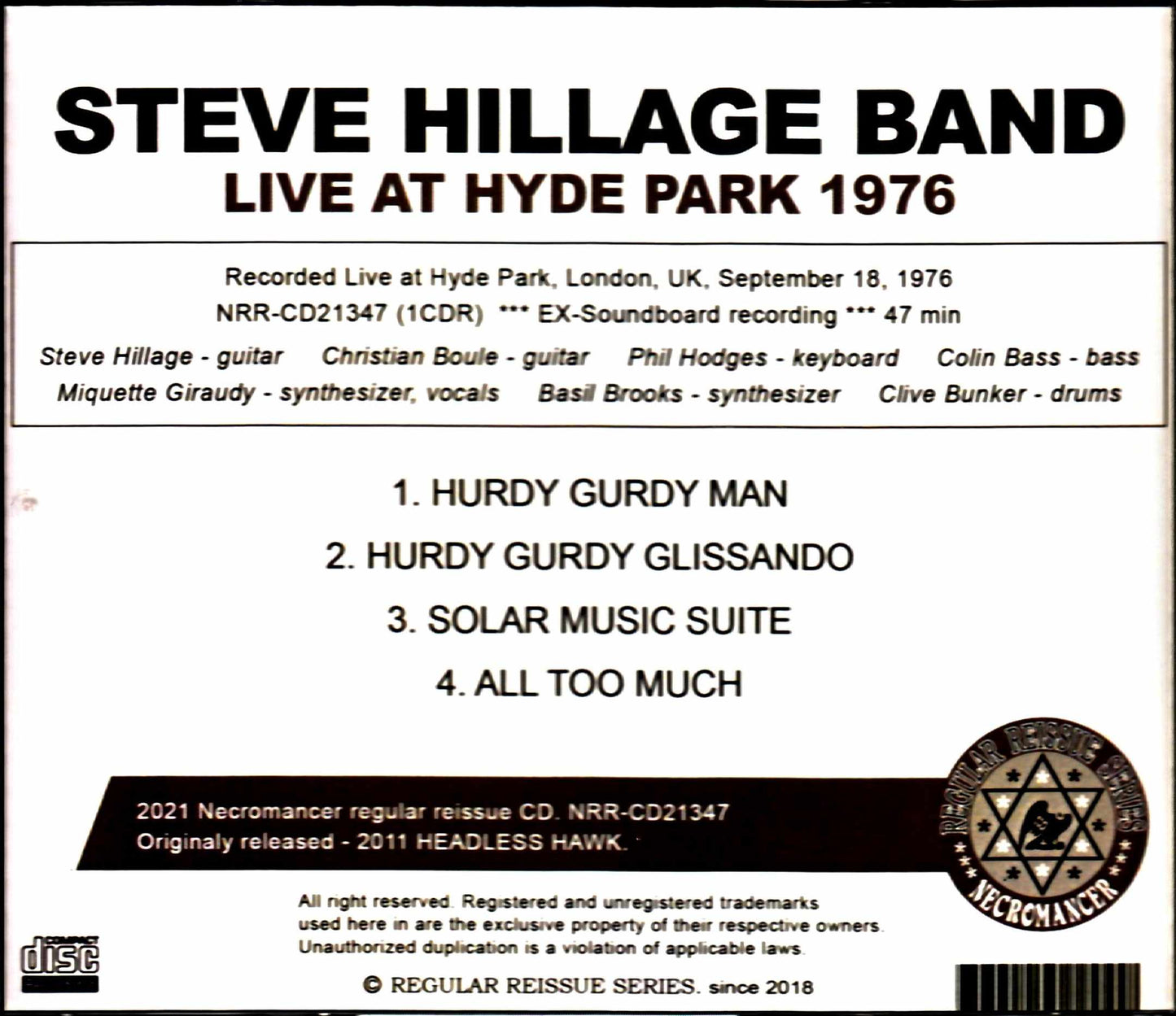 Steve Hillage/London,UK 1976