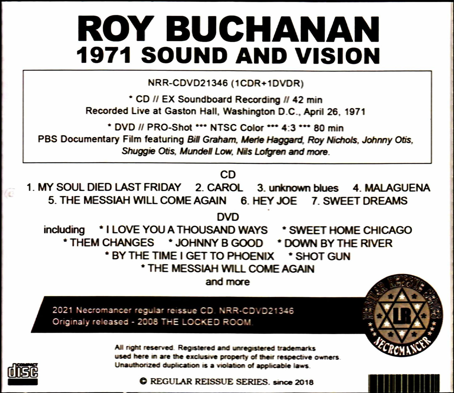 Roy Buchanan/WA,USA 1971 & more