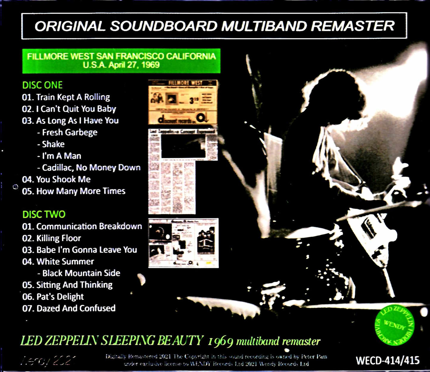 Led Zeppelin/CA,USA 4.27.1969 Multiband Remaster