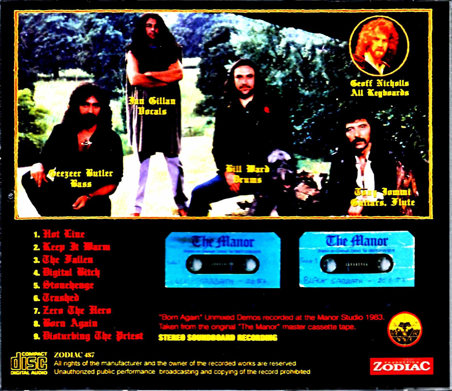 Black Sabbath Born Again Unmixed Demos 2021 Transfer