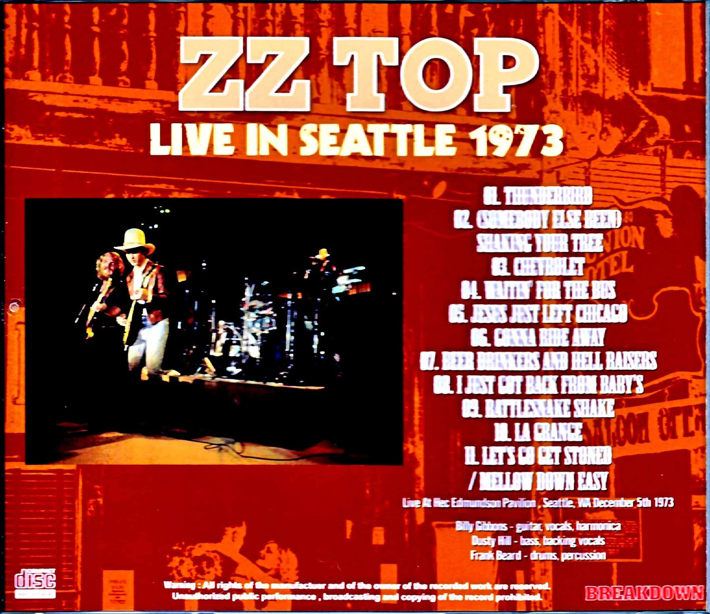 ZZ Top ZZ Top/WA,USA 1973