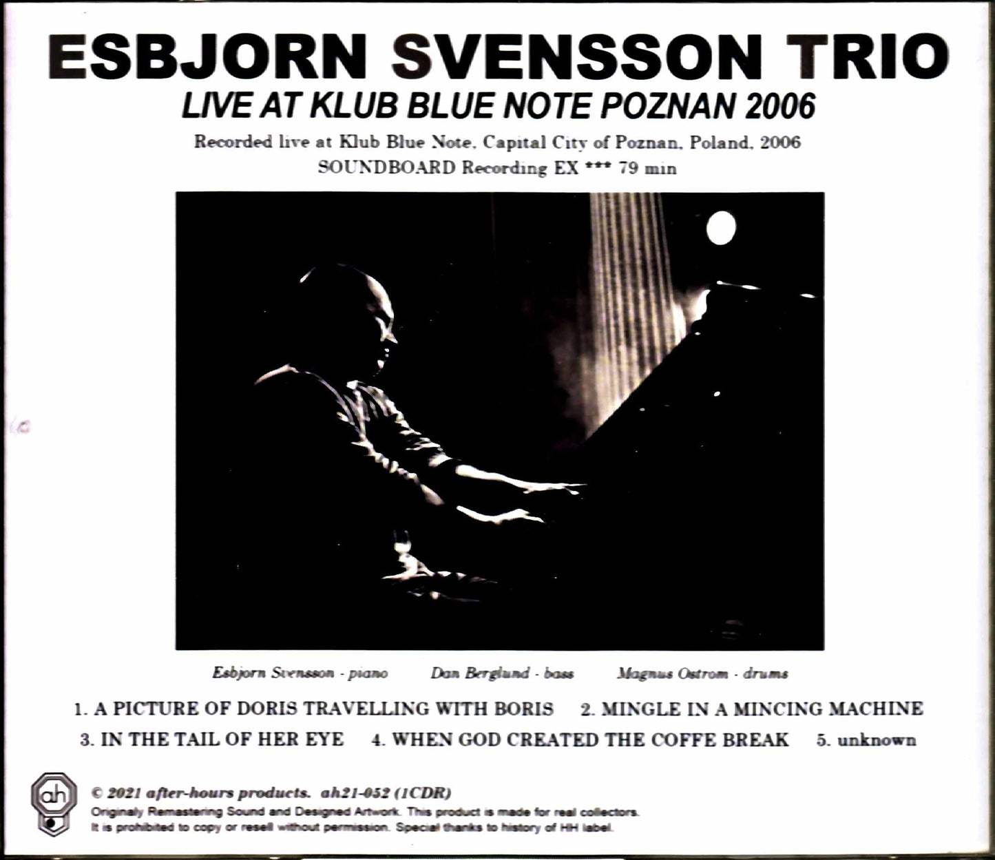E.S.T. Esbjorn Svensson Trio/Poland 2006