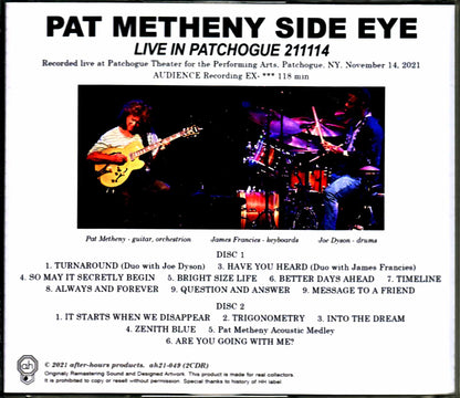 Pat Metheny Side Eye Pat Metheny/NY,USA 2021