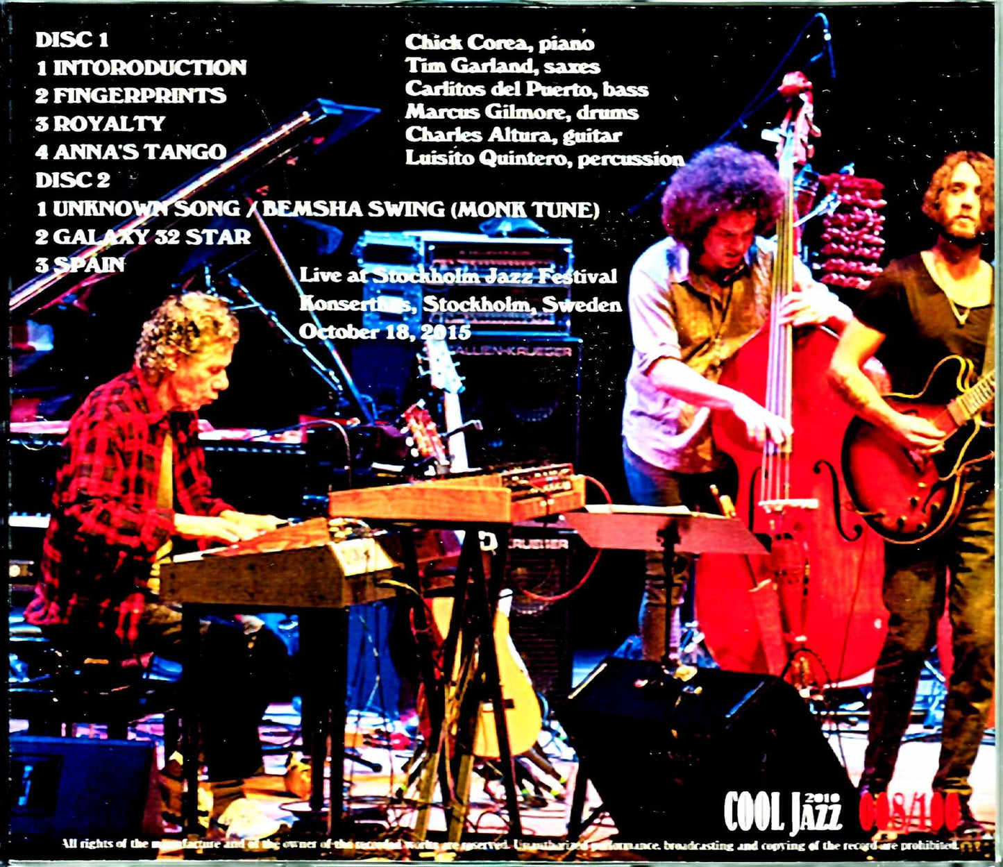 Chick Corea & the Vigil Chick Corea/Sweden 2015