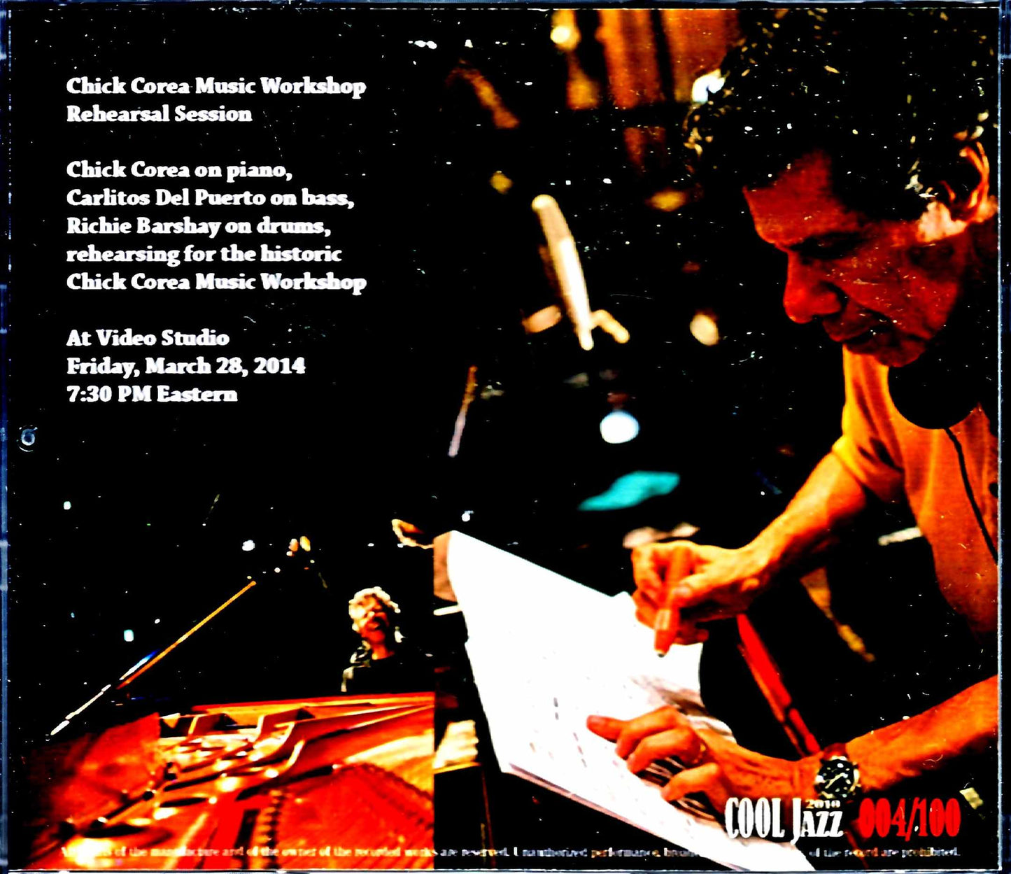 Chick Corea/Music Workshop Rehearsal Session 2014