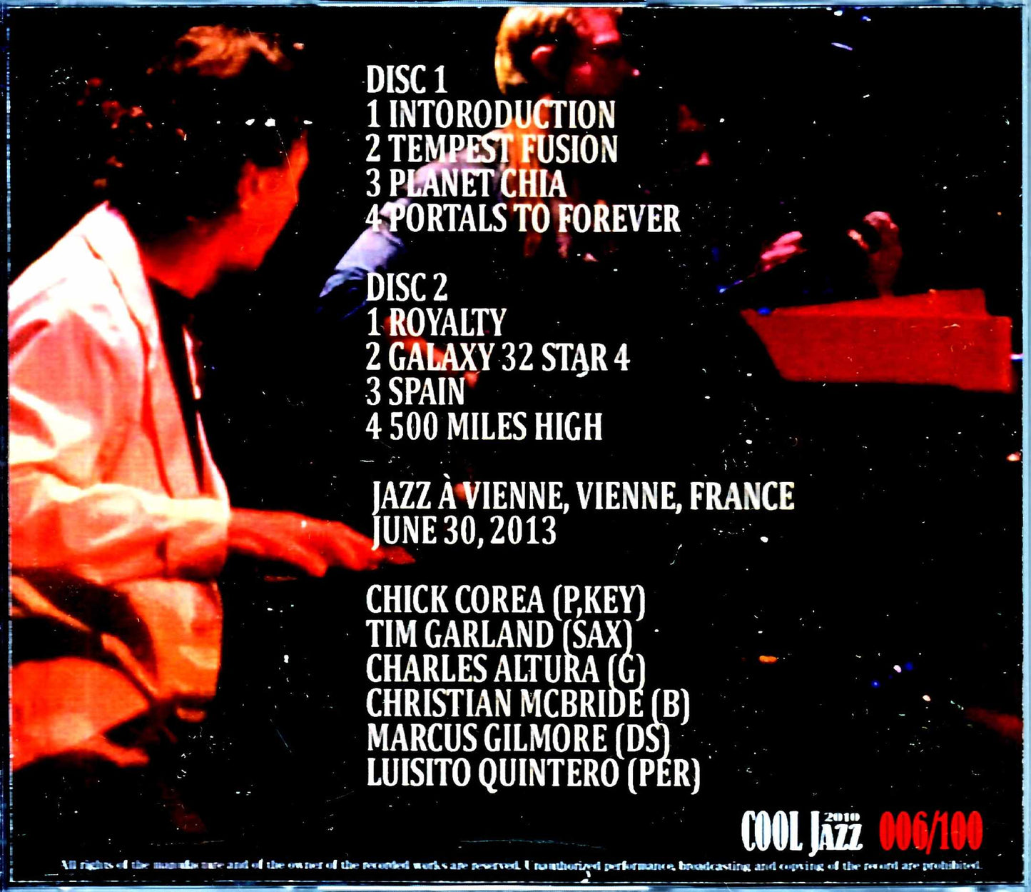 Chick Corea & the Vigil Chick Corea/France 2013