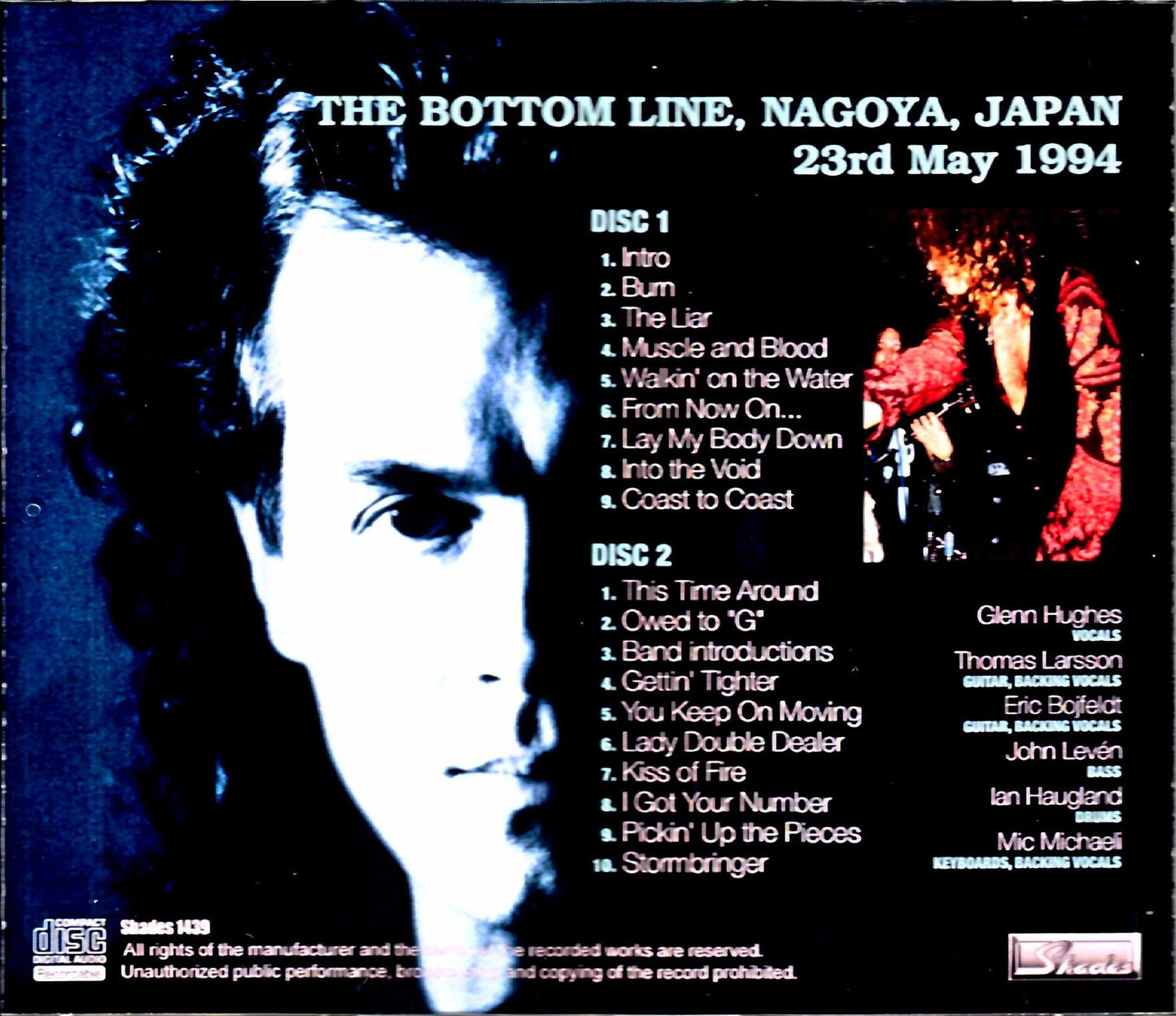 Glenn Hughes Glenn Hughes/Aichi,Japan 1994 DAT Master