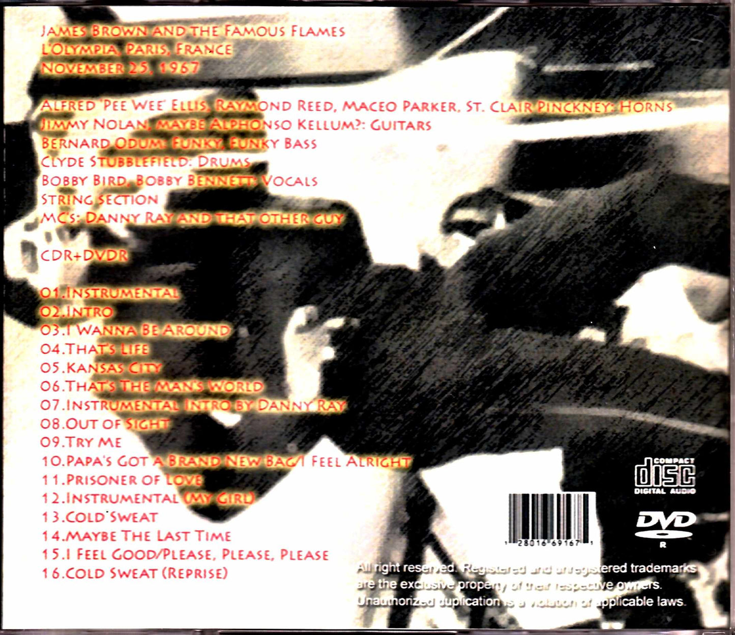 James Brown James Brown/France 1967 S & V Long Version