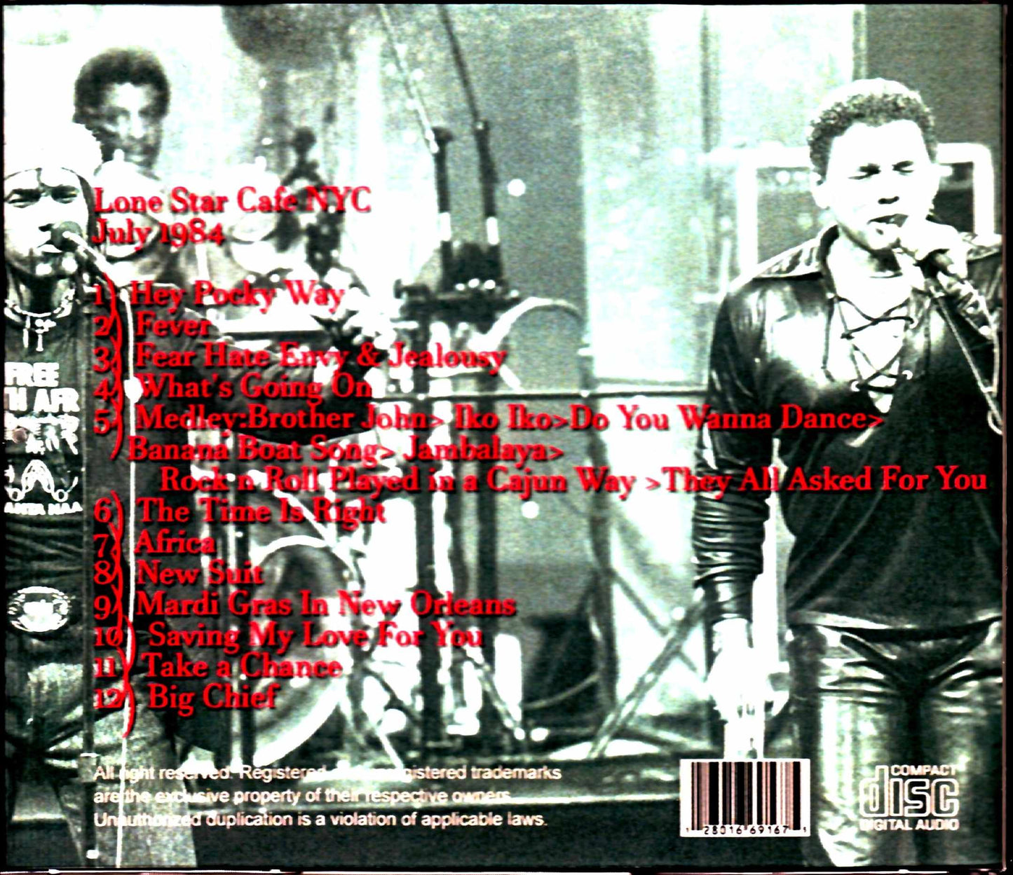 Neville Brothers/NY,USA 1984