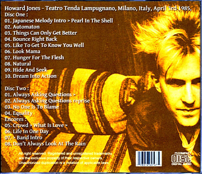 Howard Jones/Italy 1985