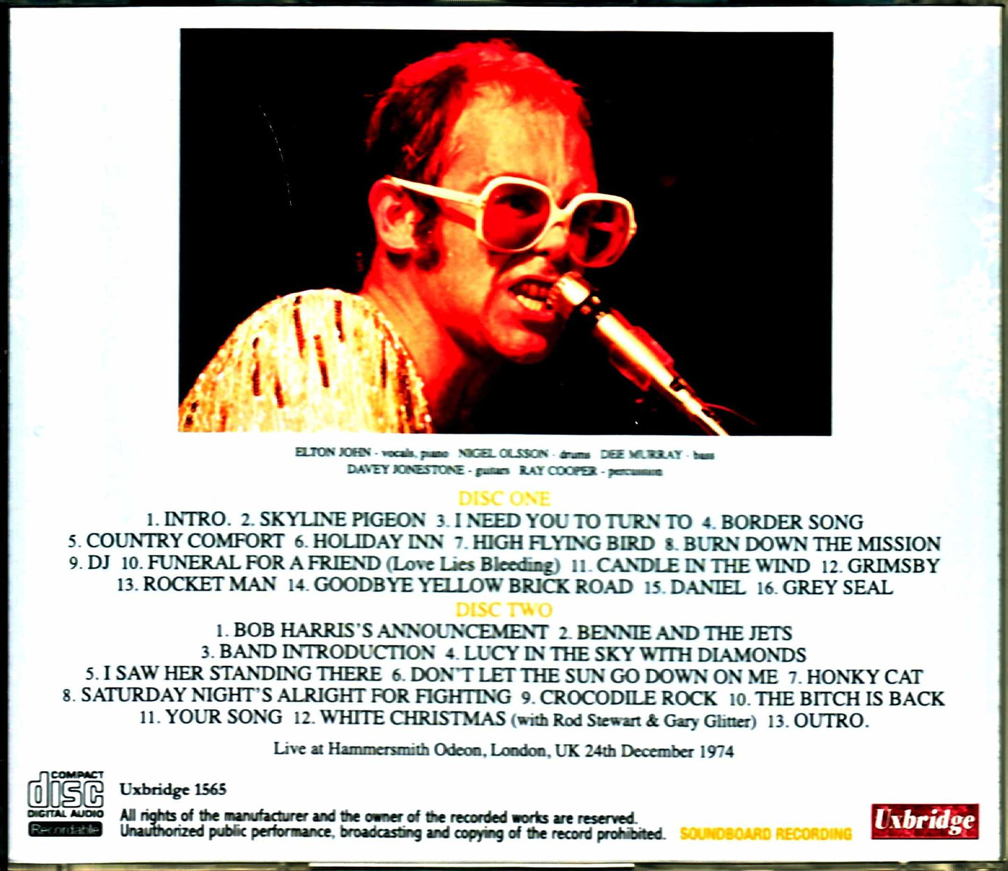 Elton John/London,UK 1974 Complete