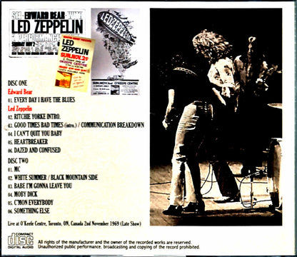 Led Zeppelin/Canada 11.2.1969 Late Show Upgrade