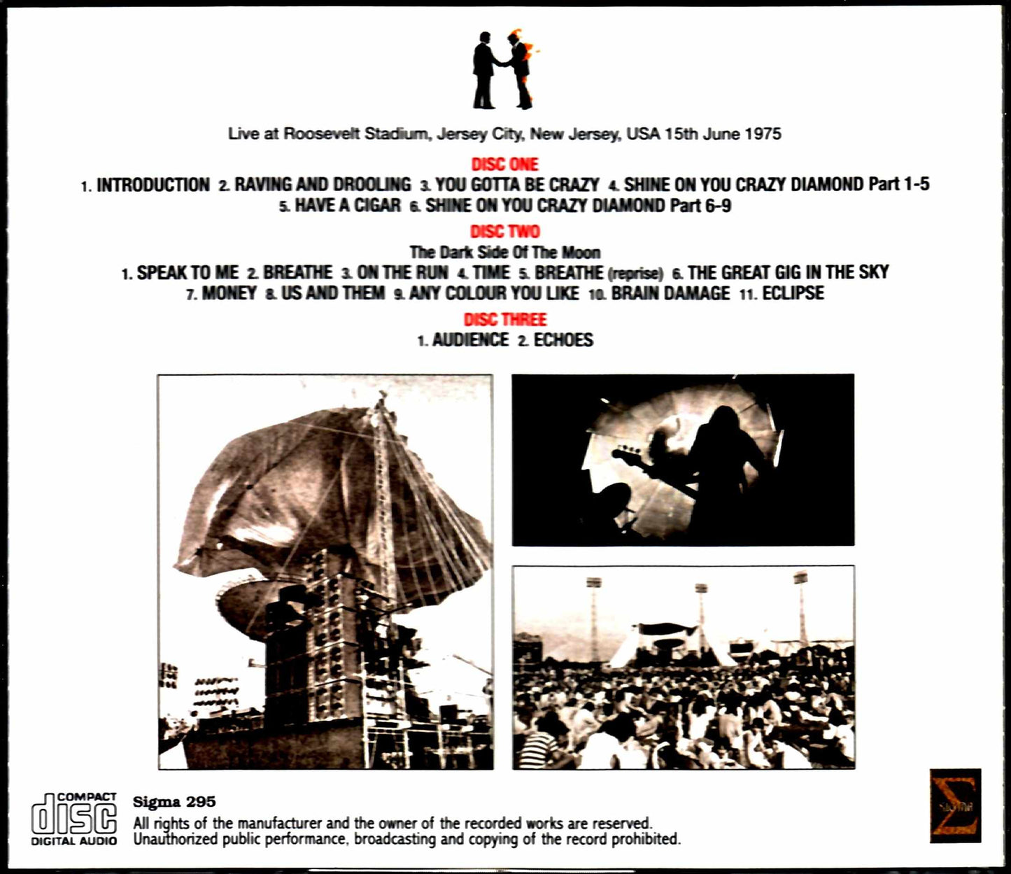 Pink Floyd Pink Floyd/NJ,USA 1975 Complete Upgrade