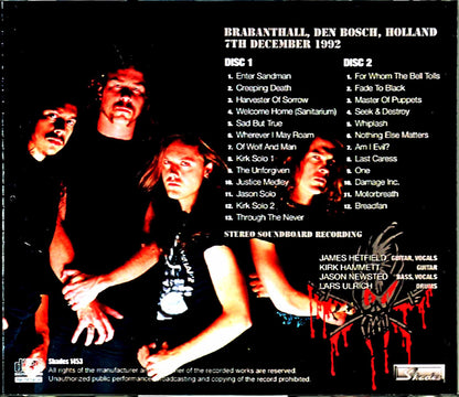 Metallica/Holland 1992 DAT Master