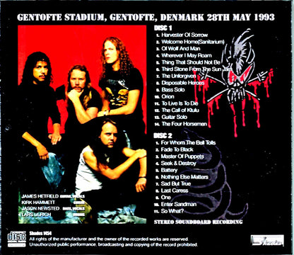 Metallica/Denmark 1993 DAT Master