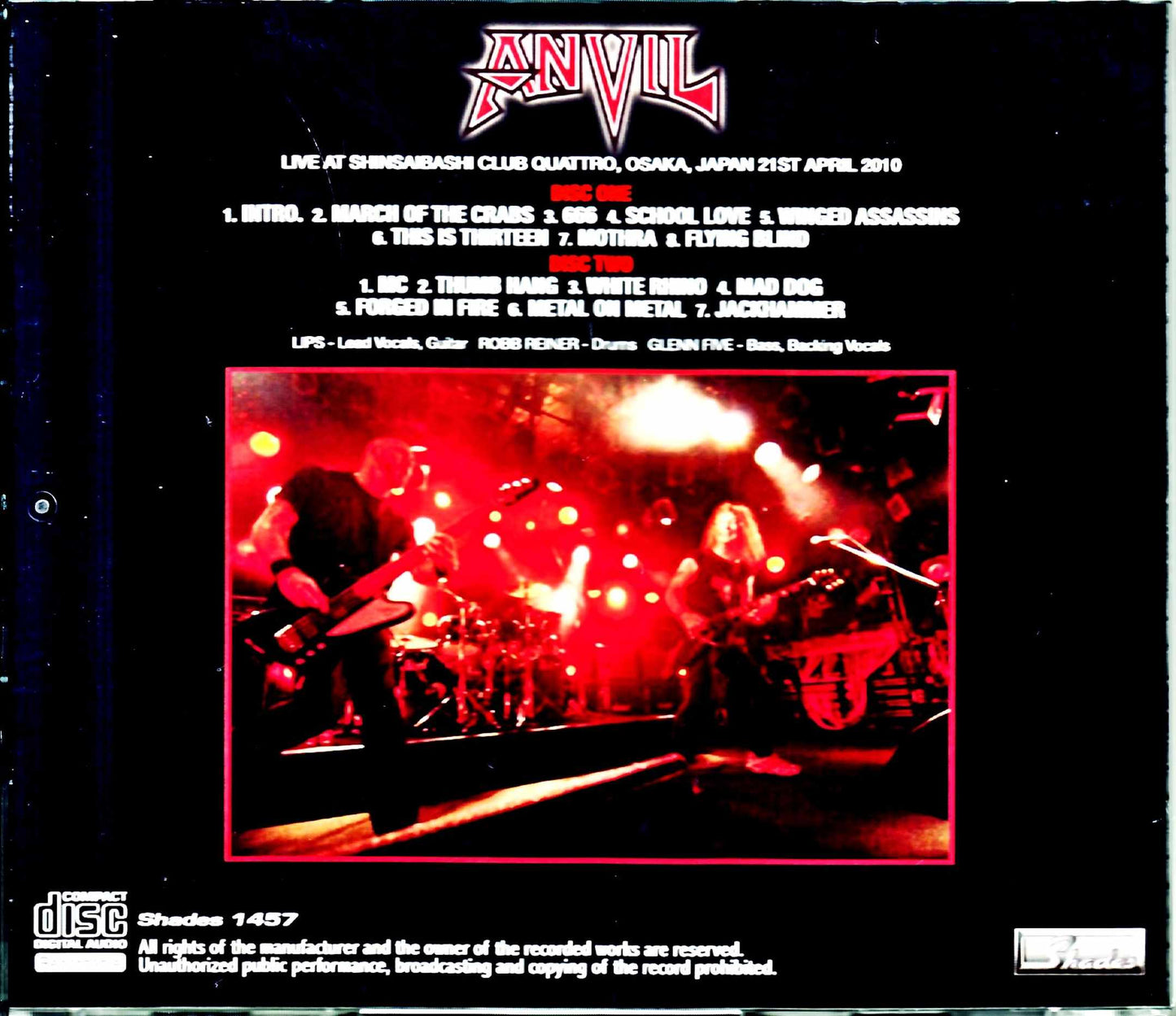 Anvil/Osaka,Japan 2010