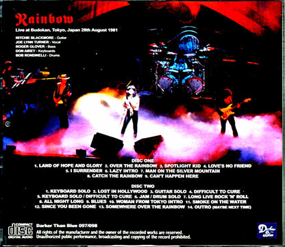 Rainbow / Tokyo, Japan 8.28.1981