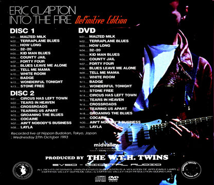 Eric Clapton/1997 Nippon Budokan Performance Tokyo, Japan 10.27.1993 Complete S & V