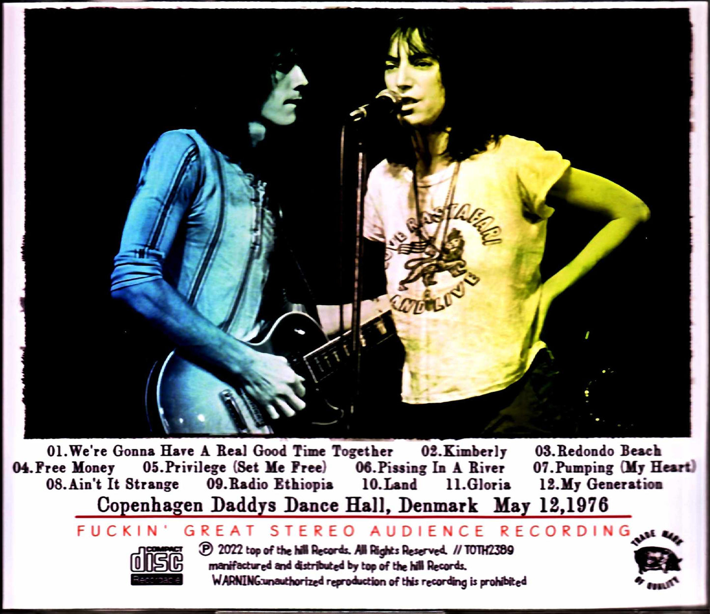 Patti Smith Group Patti Smith/Denmark 1976
