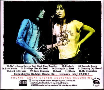 Patti Smith Group Patti Smith/Denmark 1976