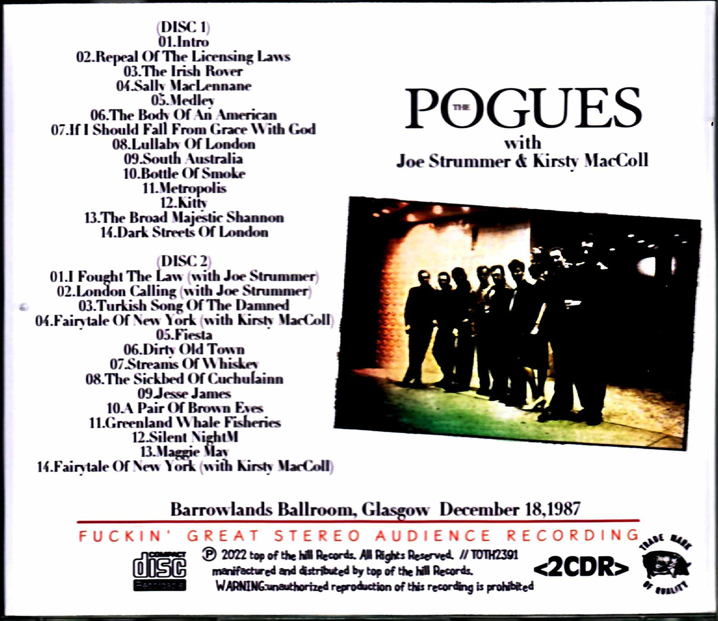 Pogues/Scotland,UK 12.18.1987