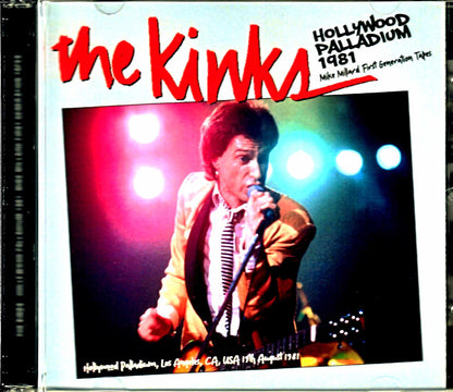 Kinks Kinks/CA,USA 1981 Mike Millard Master Tapes