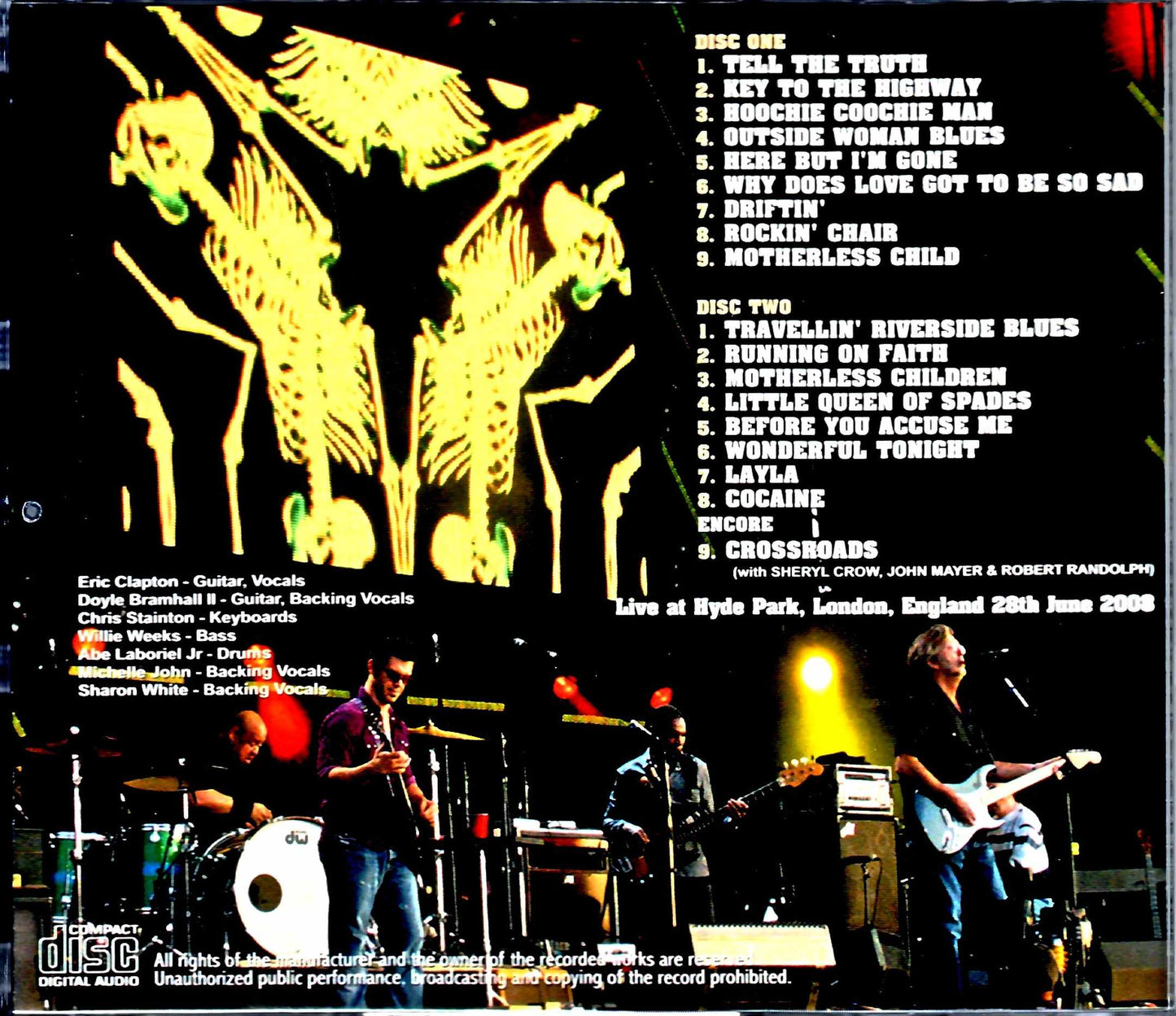 Eric Clapton Eric Clapton/London,UK 2008 Complete Original DAT Master