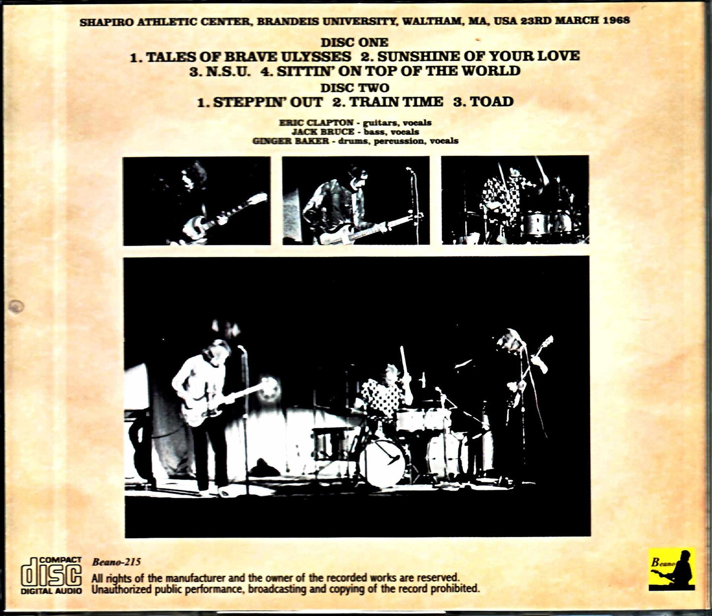 Cream/MA,USA 1968 Upgrade