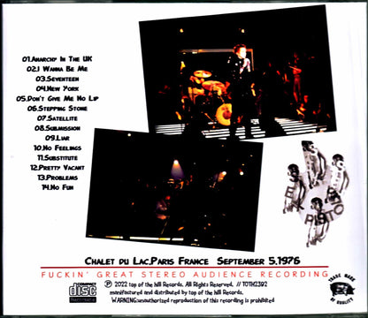 Sex Pistols Sex Pistols/France 1976 Upgrade・Remaster