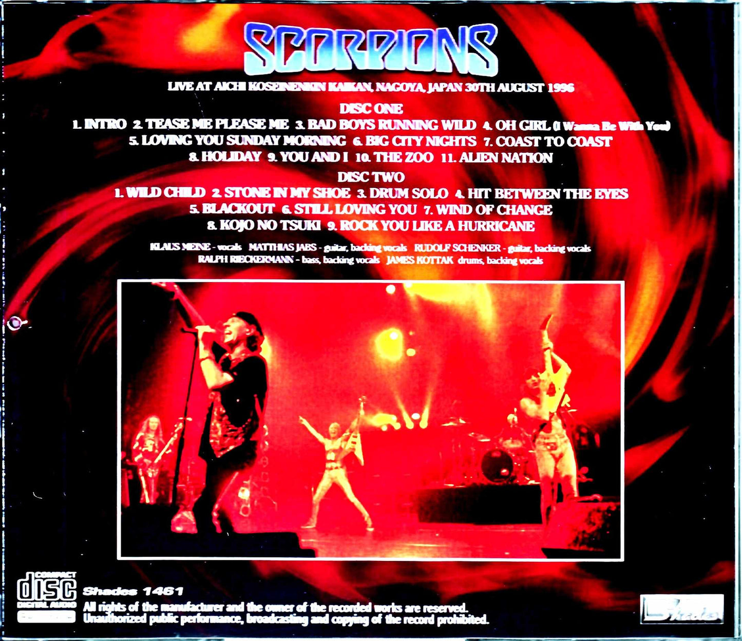 Scorpions/Aichi,Japan 1996